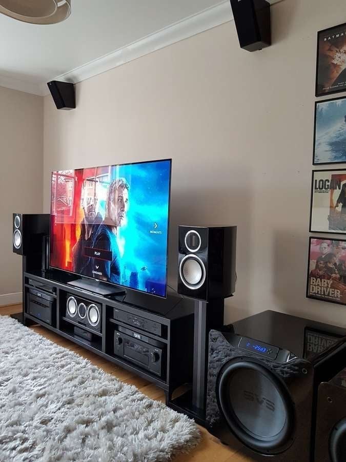 entertainment system man cave home