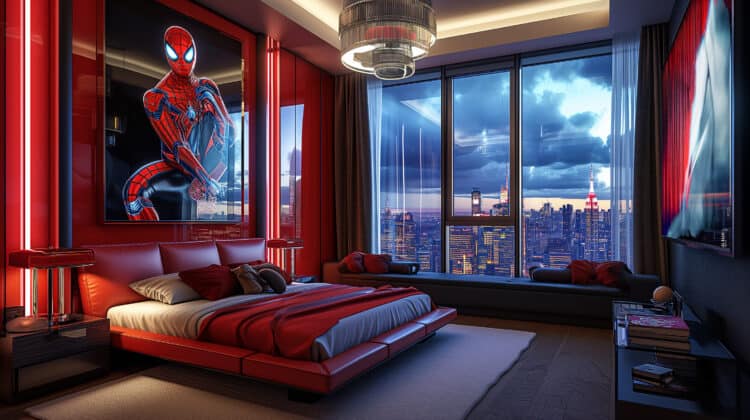 Create An Amazing Spider-Man-Themed Bedroom Fit For Adults