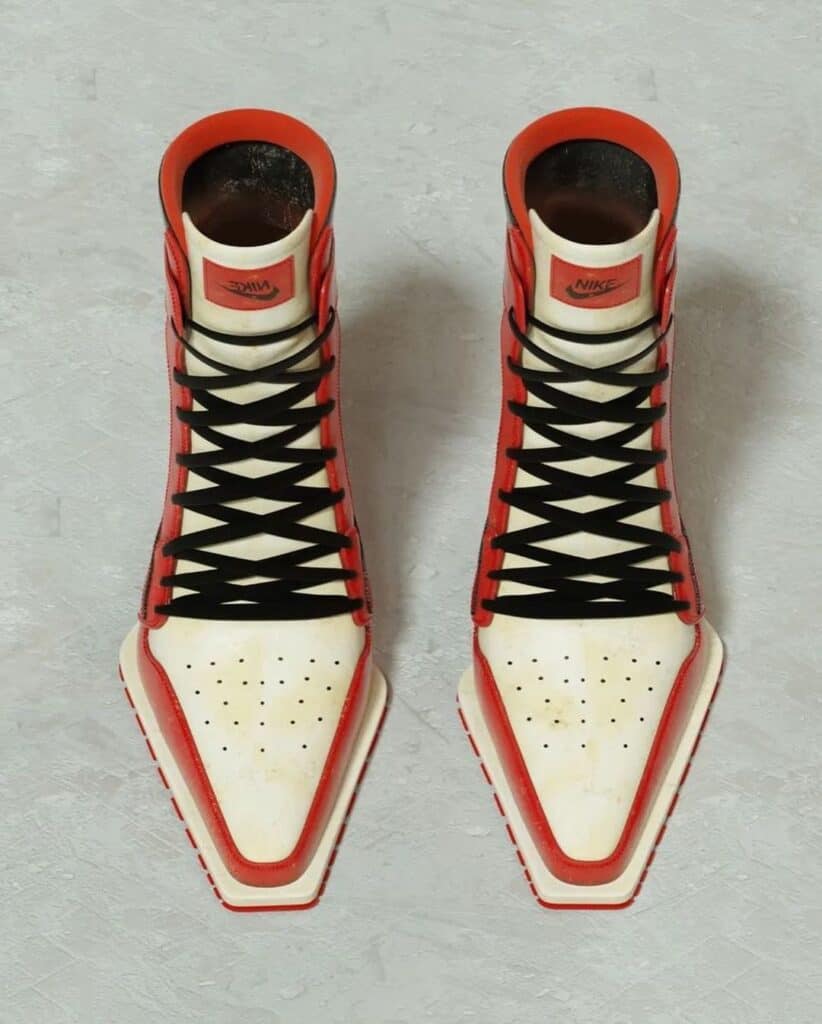 High Heel Travis Scott x Air Jordan 1 High “Chicago” Boots