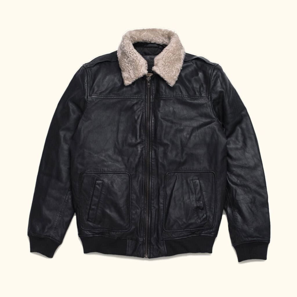 Buffalo Jackson Leather Bomber Jacket