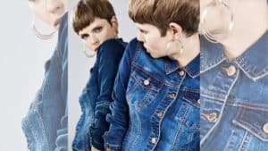 Double Sided Denim Top