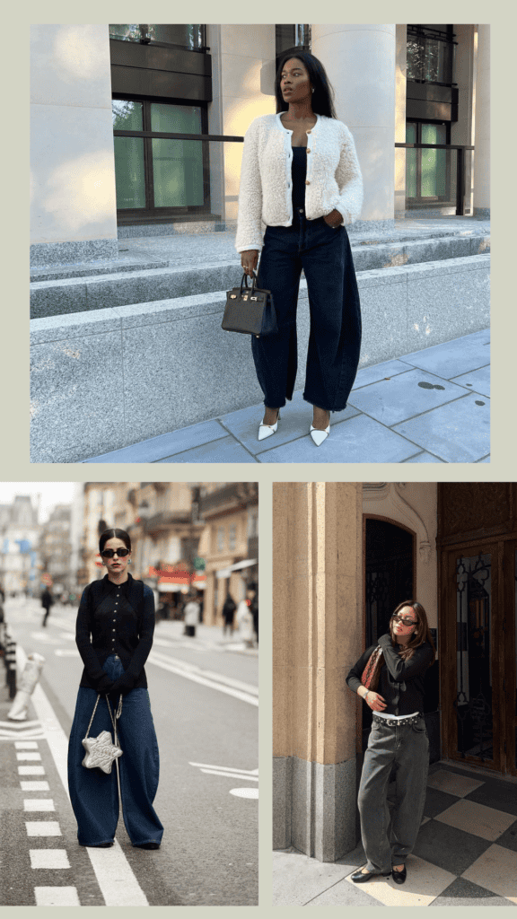 How To Master The Barrel-Leg Jeans Trend That Every Stylish Woman Is Wearing This Fall/Winter