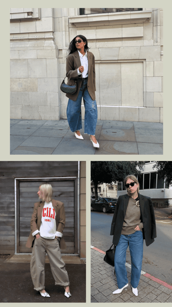 How To Master The Barrel-Leg Jeans Trend That Every Stylish Woman Is Wearing This Fall/Winter