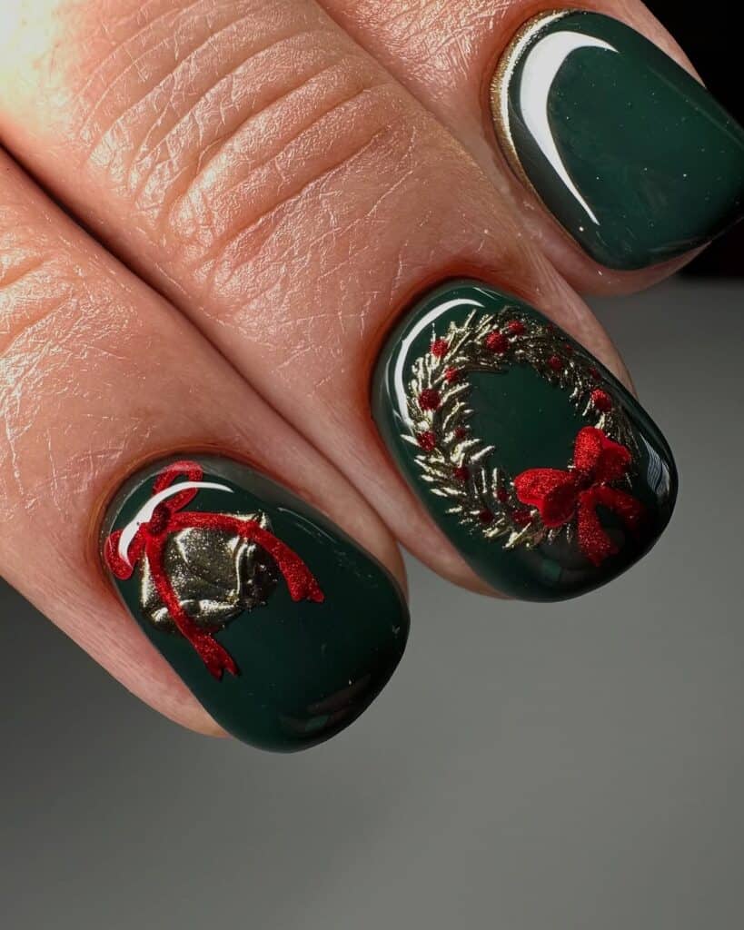 Best Christmas Holiday Nail Art Ideas