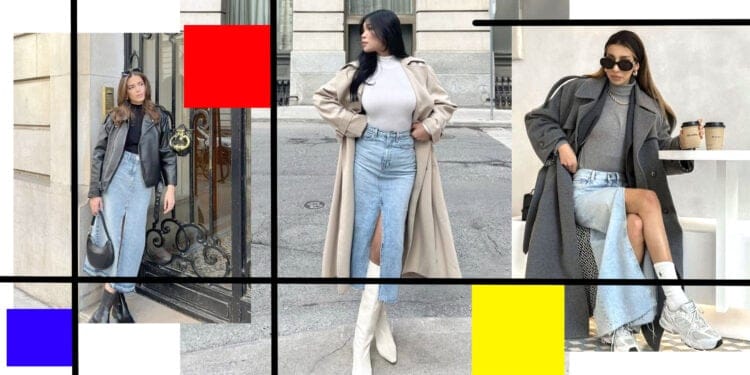 Denim Skirt This Winter