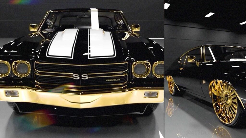 Nasty 1970 Chevrolet Chevelle SS Gold Rims