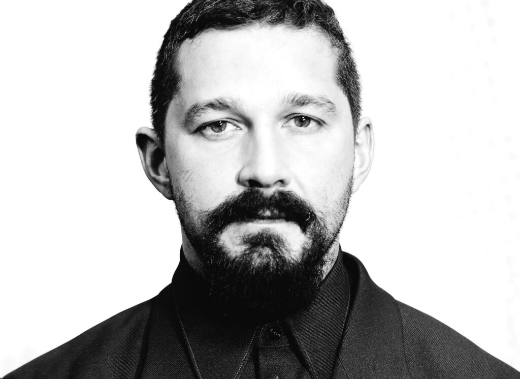 Shia LaBeouf black and white