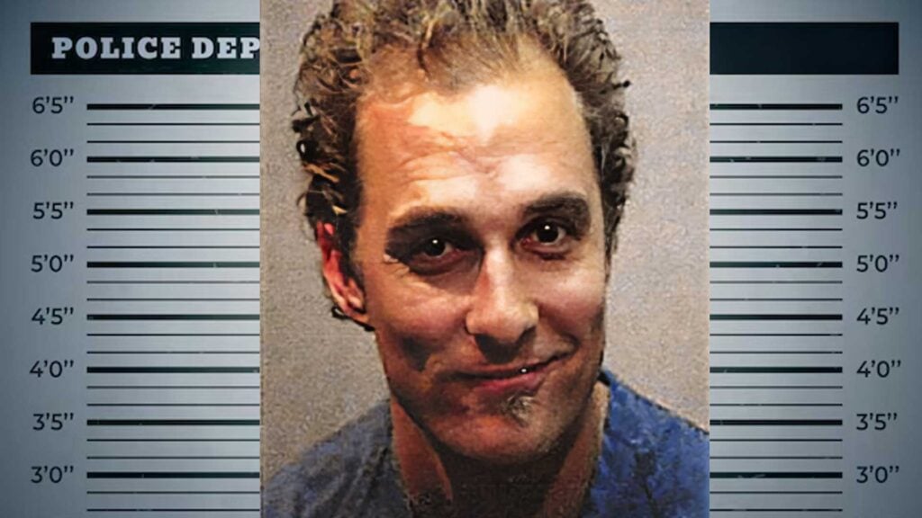 Matthew McConaughey mugshot