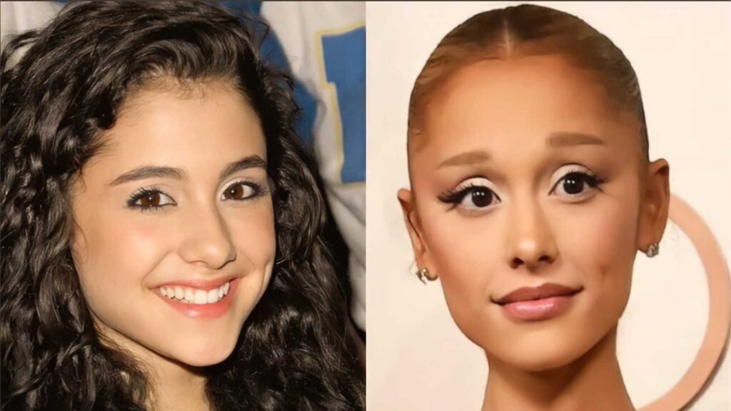 Ariana Grande before and after