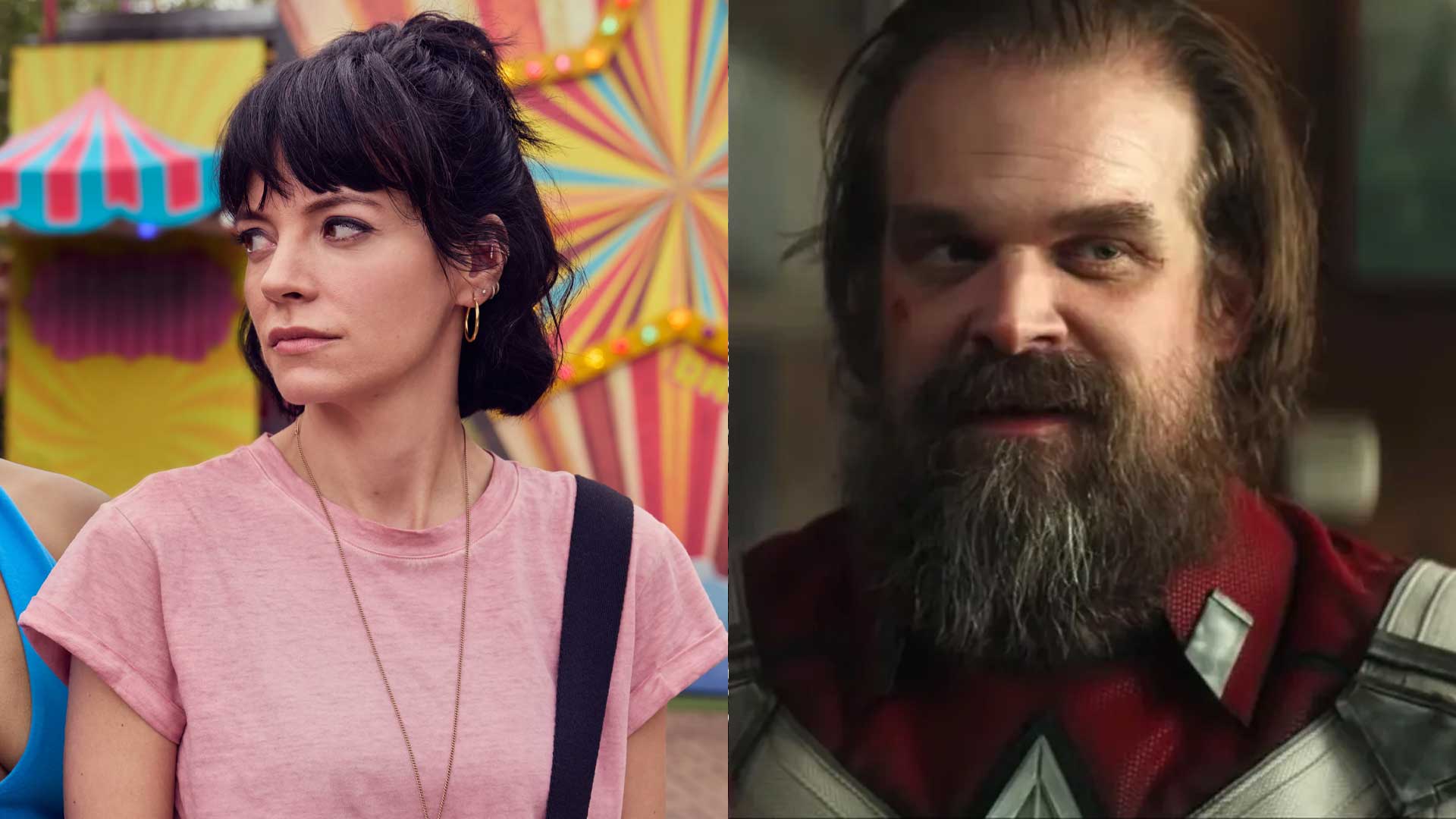 Lily Allen and David Harbour