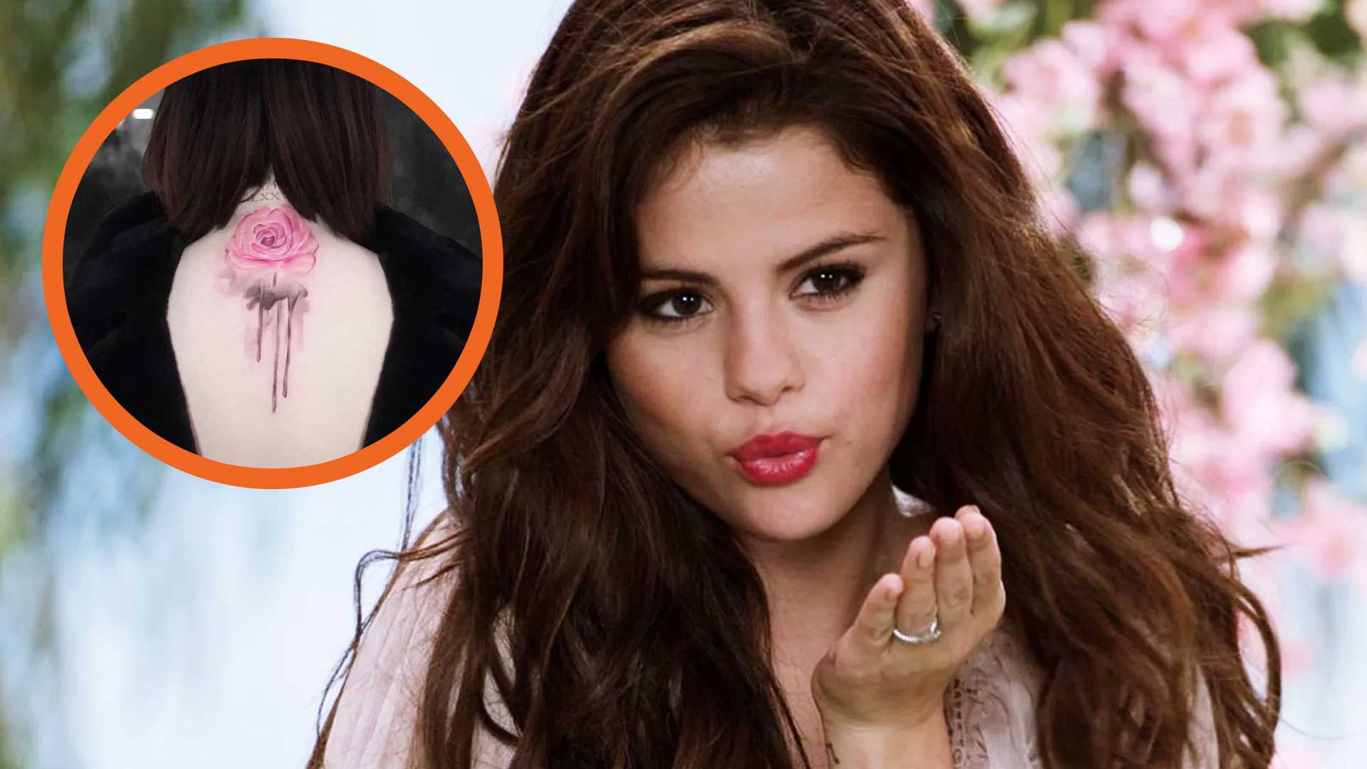 Selena Gomez rose tattoo