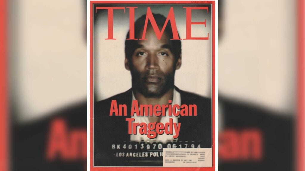 Time Magazine Cover O.J. Simpson June 27 1994