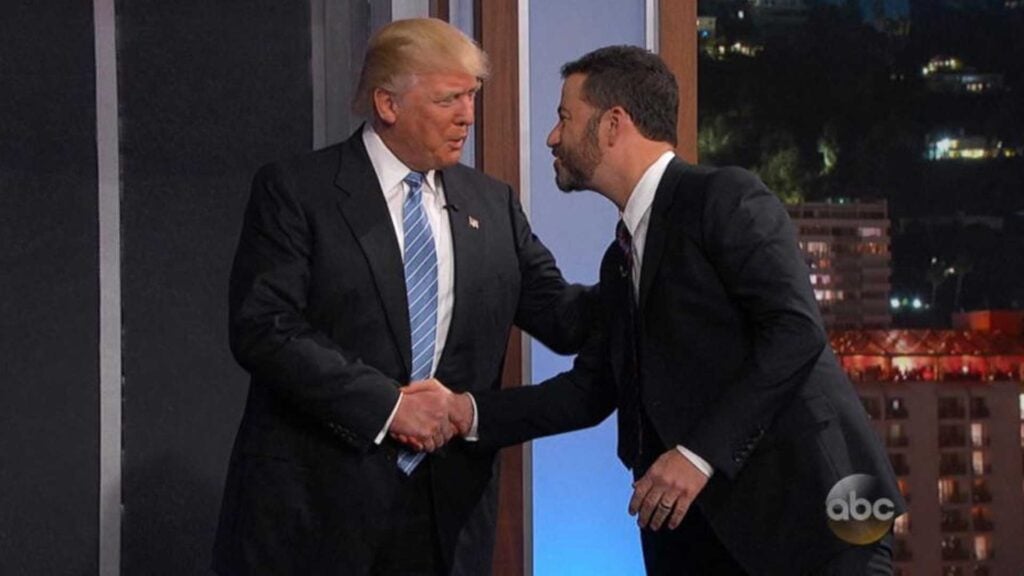 president donald trump jimmy kimmel abc
