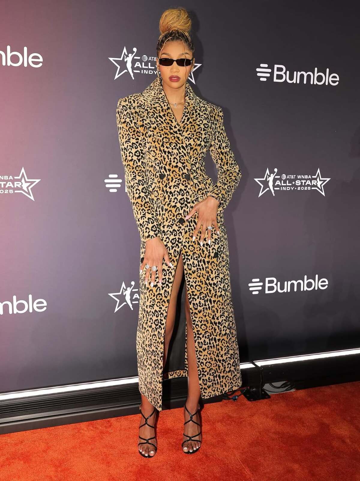 Angel Reese WNBA All-Star Orange Carpet