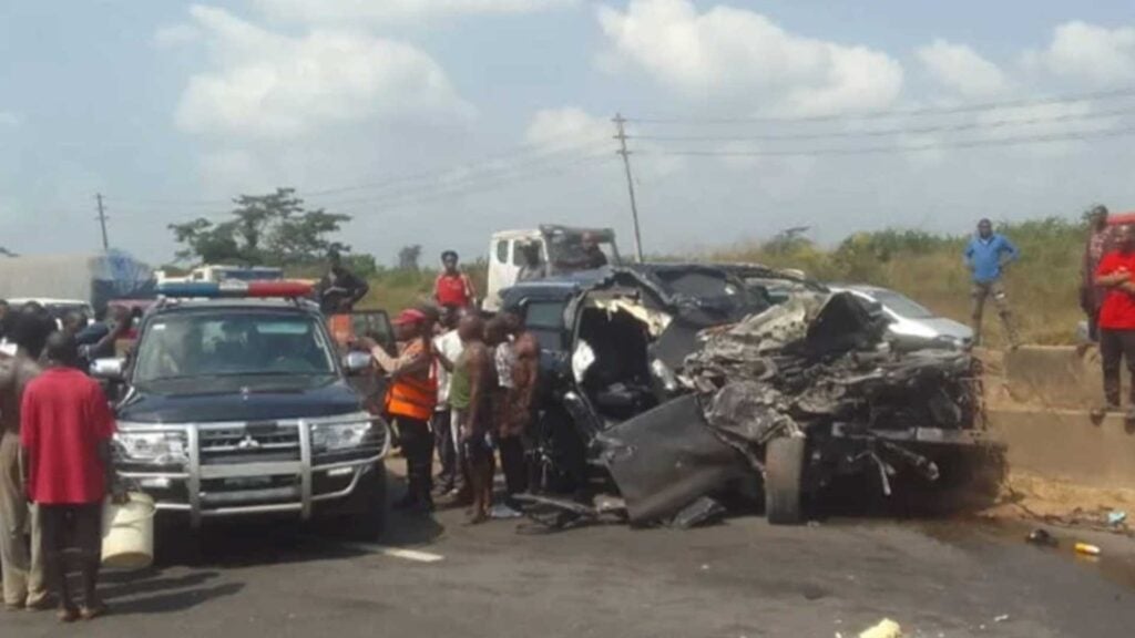 Anthony Joshua car crash