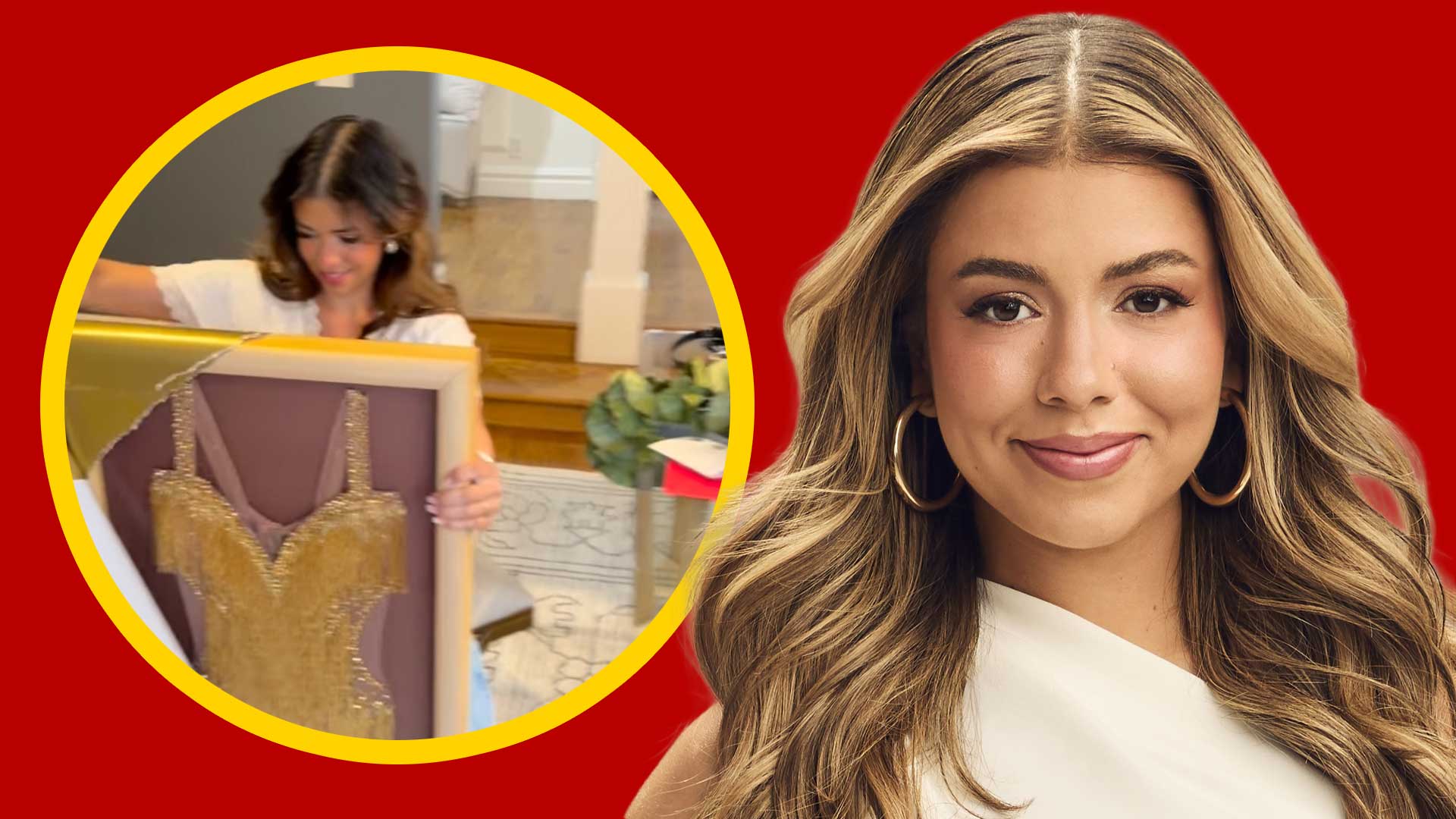 Jen Affleck Christmas Dress