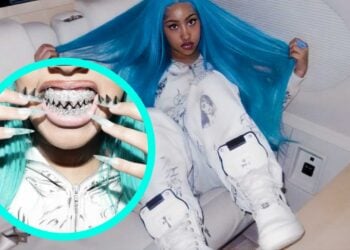 North West Flaunts Diamond Shark Grills on Instagram