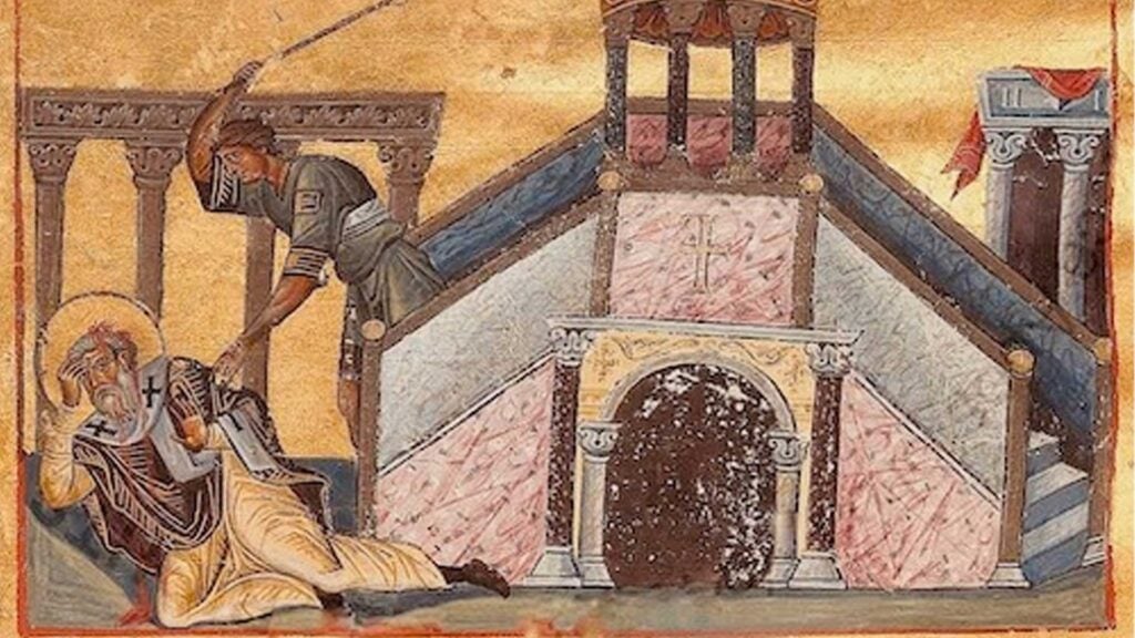 Beating death of James the Just (Brother of Jesus)