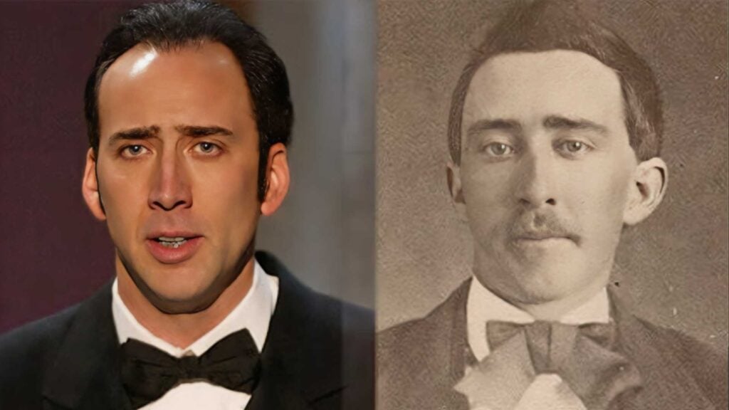 Nicolas Cage and Civil War soldier