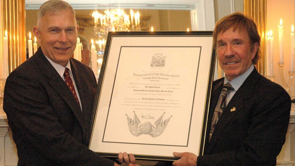 Chuck Norris honorary Marine