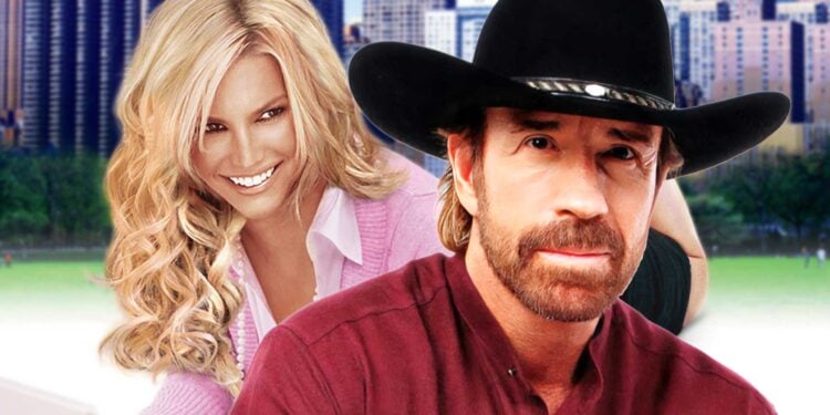Jessica Simpson Can’t Watch Denzel Washington Movies Because of Chuck Norris