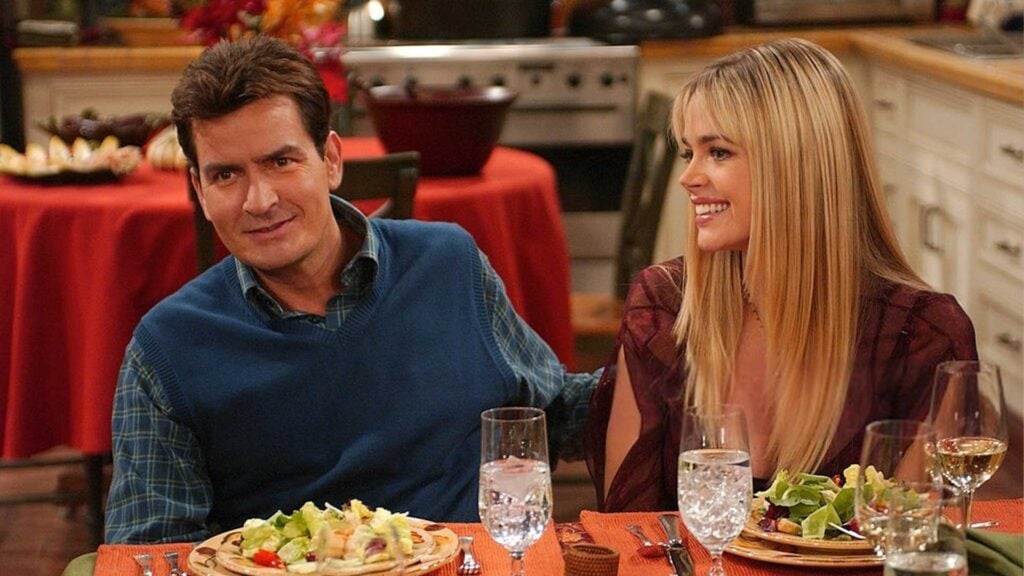 Two and a Half Men Charlie Sheen Denise Richards